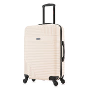 Resilience 24" Hardside Lightweight Luggage with Spinner Wheels, Handle, and Trolley, Sand