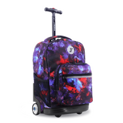 Boys and Girls Sunrise 18" Rolling Backpack for School and Travel, Galaxy