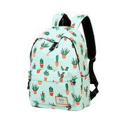 Leisure Backpack for Girls Teenage School Backpack Women Backpack Purse Cactus