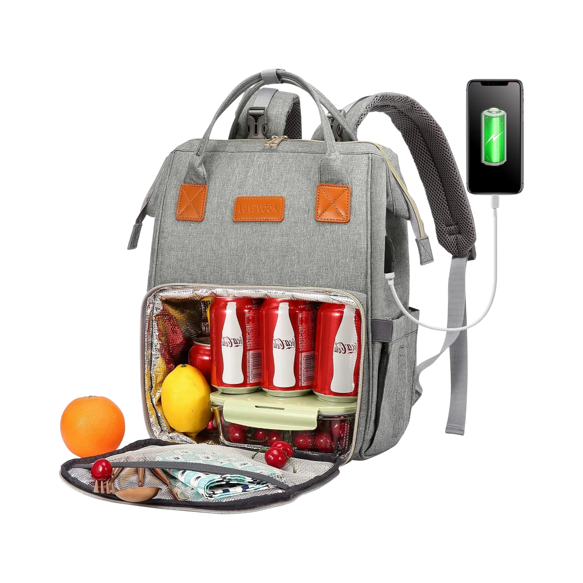 Lunch Backpack, Insulated Cooler Backpack Laptop Backpack Lunch Box Bag Backpack Travel Backpack for Women