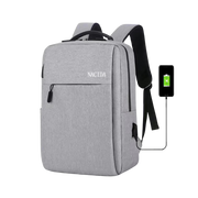 Mens Womens Laptop Backpack 15.6 Inch Travel Backpack Waterproof Computer Backpack Business College Backpack Bookbag, Gray