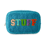 New Portable High Quality Fleece Makeup Bag Fashion Travel Bag, Blue