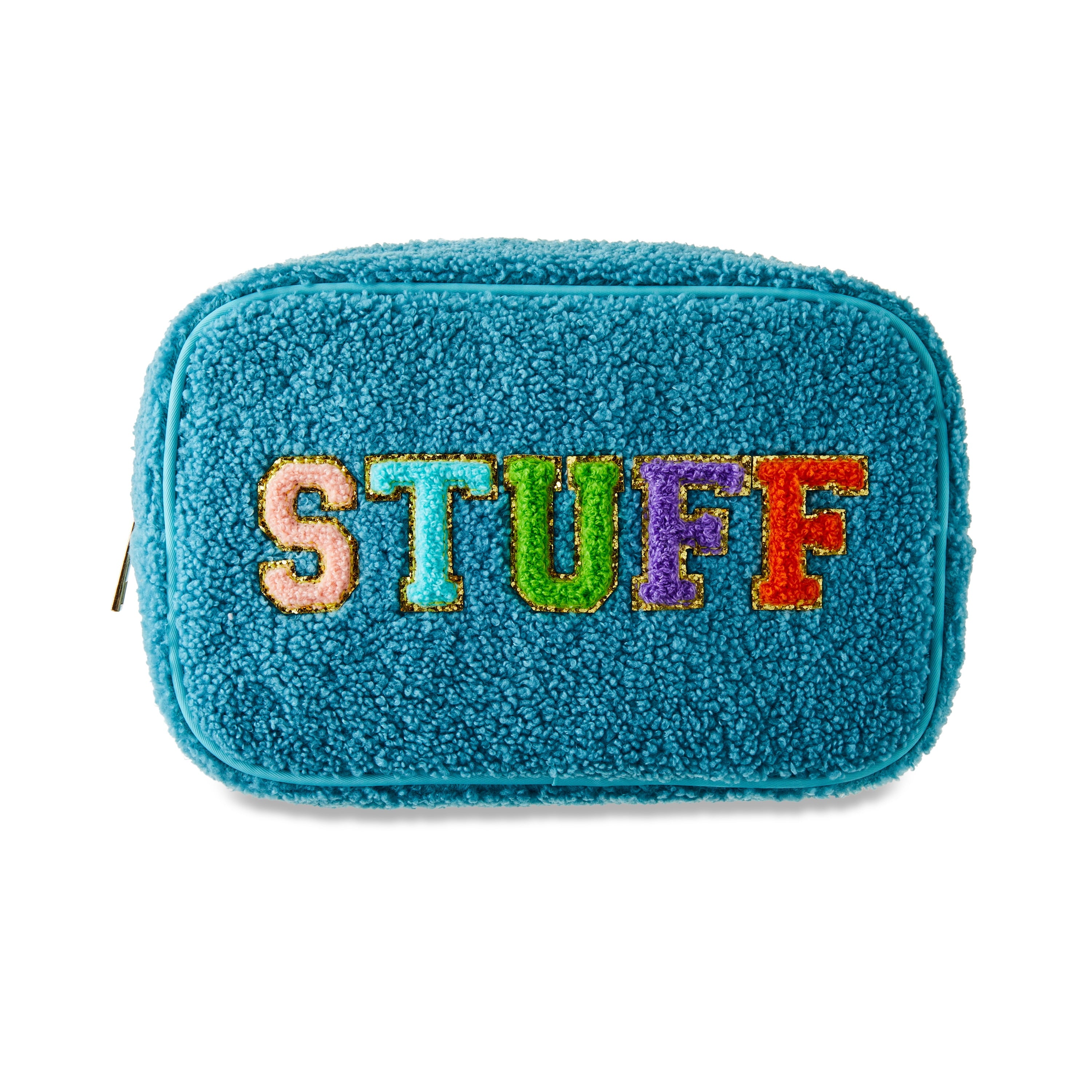 New Portable High Quality Fleece Makeup Bag Fashion Travel Bag, Blue