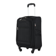 Arendale 20" Soft Side Expandable Rolling Spinner Carry-On Luggage, Black
