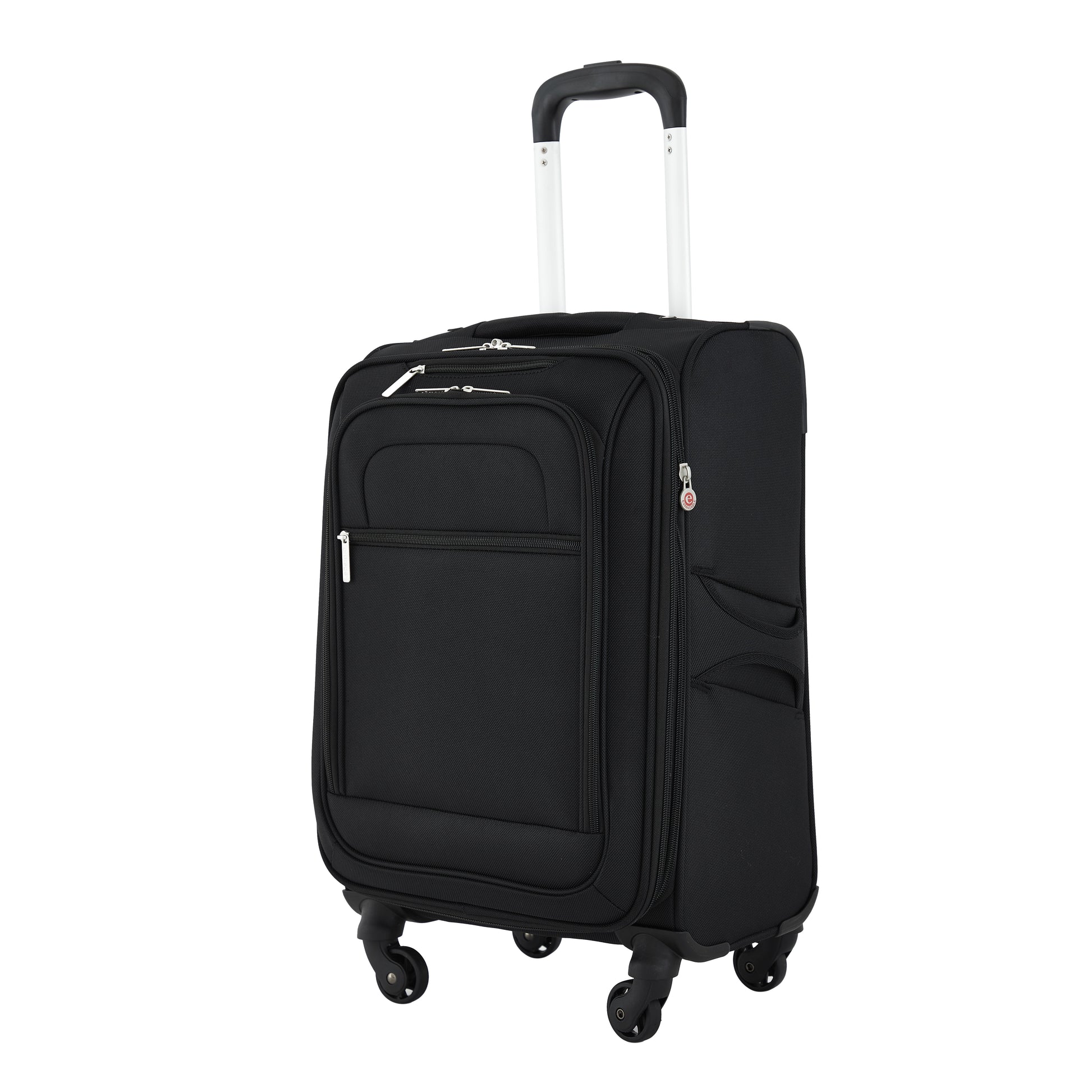 Arendale 20" Soft Side Expandable Rolling Spinner Carry-On Luggage, Black