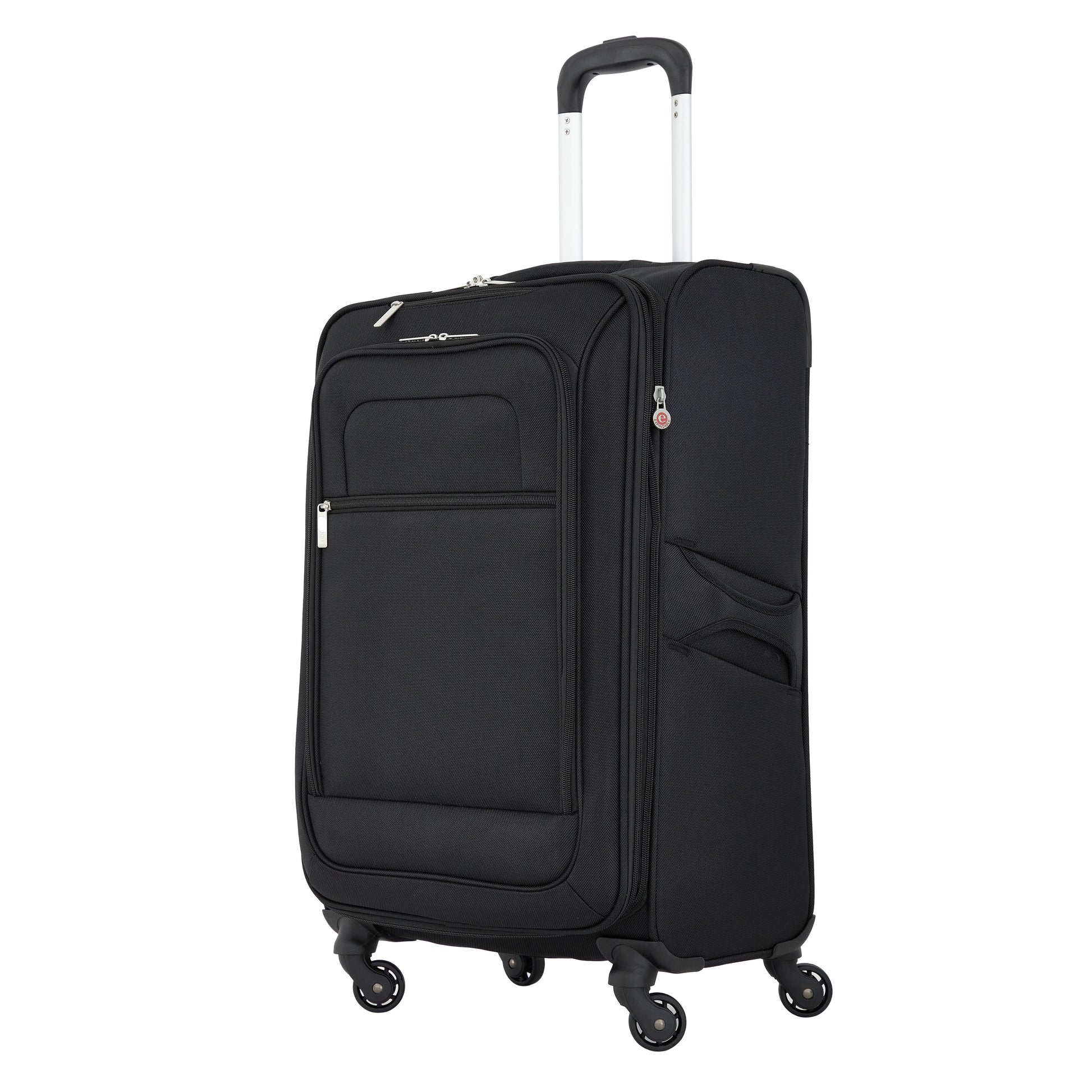 Arendale 24" Soft Side Expandable Rolling Spinner Luggage, Black