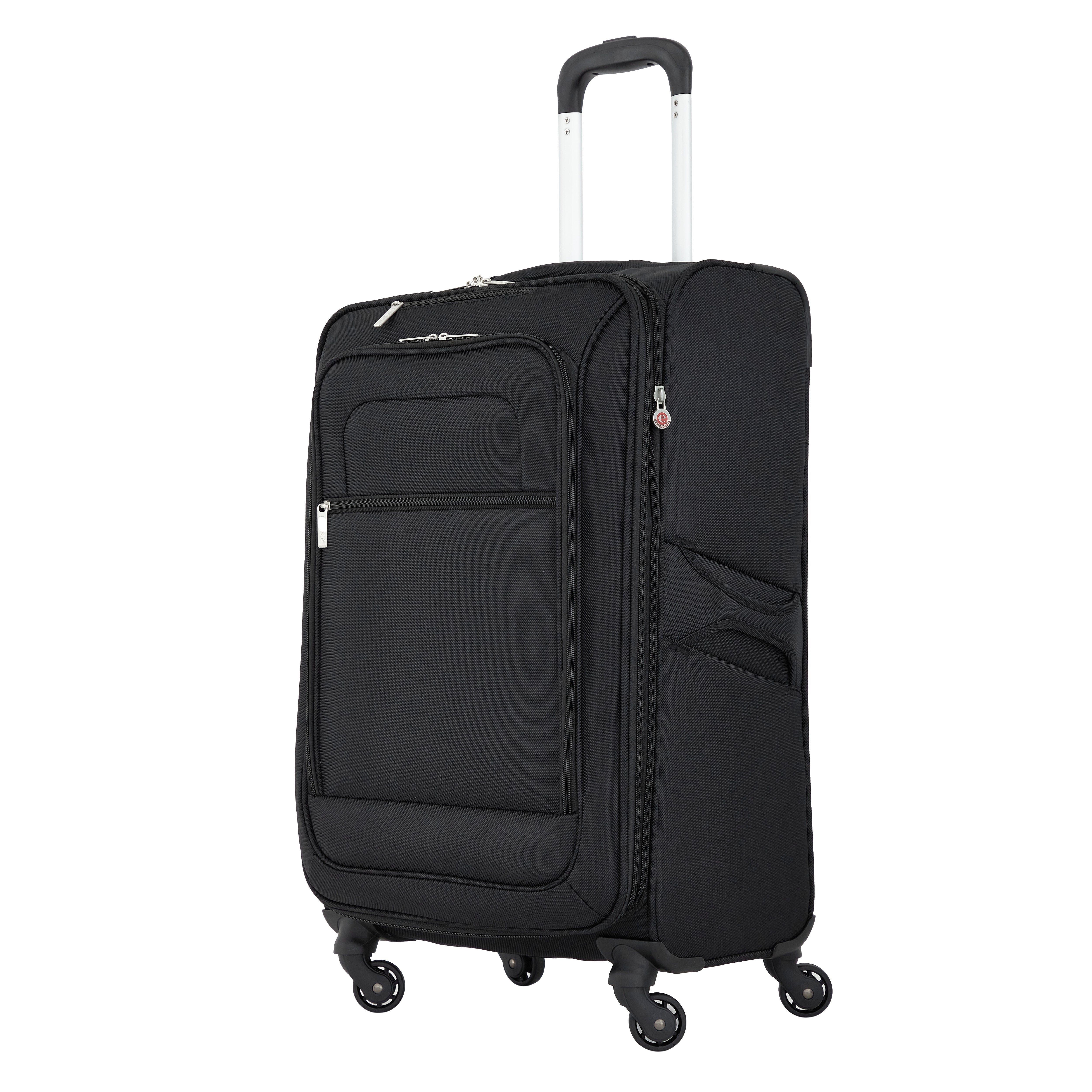Arendale 24" Soft Side Expandable Rolling Spinner Luggage, Black