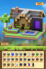 Magnetic Building Blocks Mine World Magnet Cube Set STEM Montessori Sensory Toy for Kids Boys Girls Ages 3+ DIY Model Children