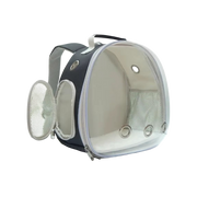 Small Animal Backpack Portable Travel Backpack Space Cabin Bubble Window Backpack (Pink)