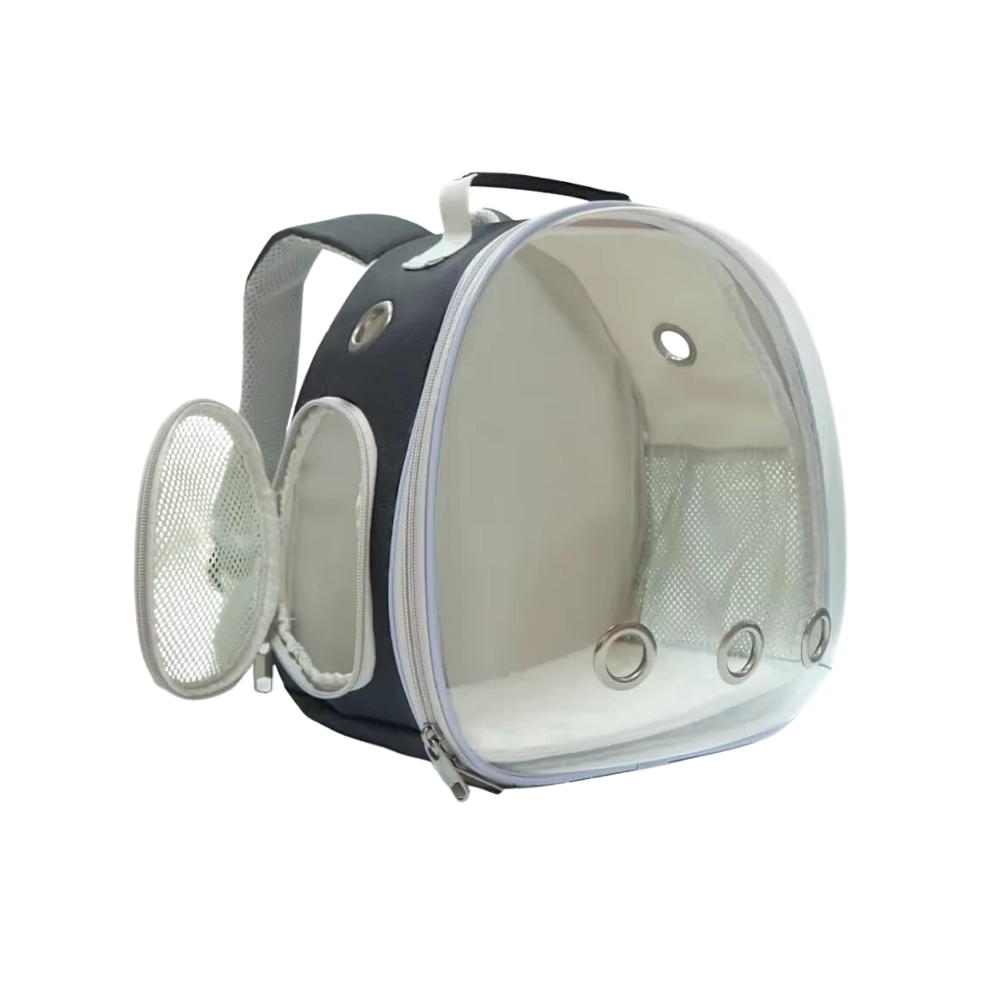 Small Animal Backpack Portable Travel Backpack Space Cabin Bubble Window Backpack (Pink)