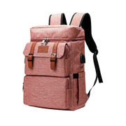 Vintage Backpack for Men Women Laptop Backpack Bookbags College Backpack Pink 16 Inch