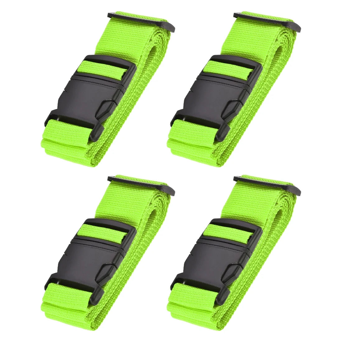 Luggage Straps Suitcase Belts with Buckle Adjustable Travel Accessories Light Green