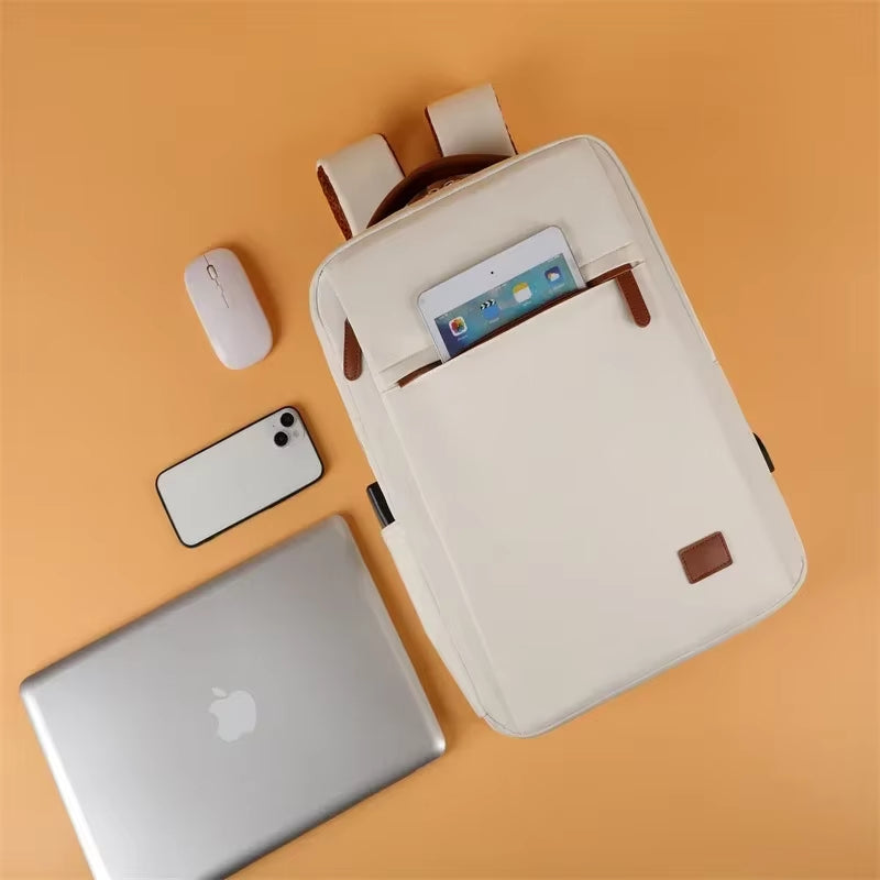 Women'S Large Capacity Travel Backpack Business Laptop Bag with USB Charging Port School Backpack for Teacher Laptop Compartment