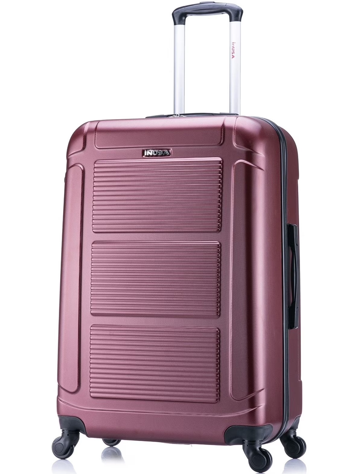 Pilot 28" Hardside Lightweight Luggage with Spinner Wheels, Handle, and Trolley, Wine