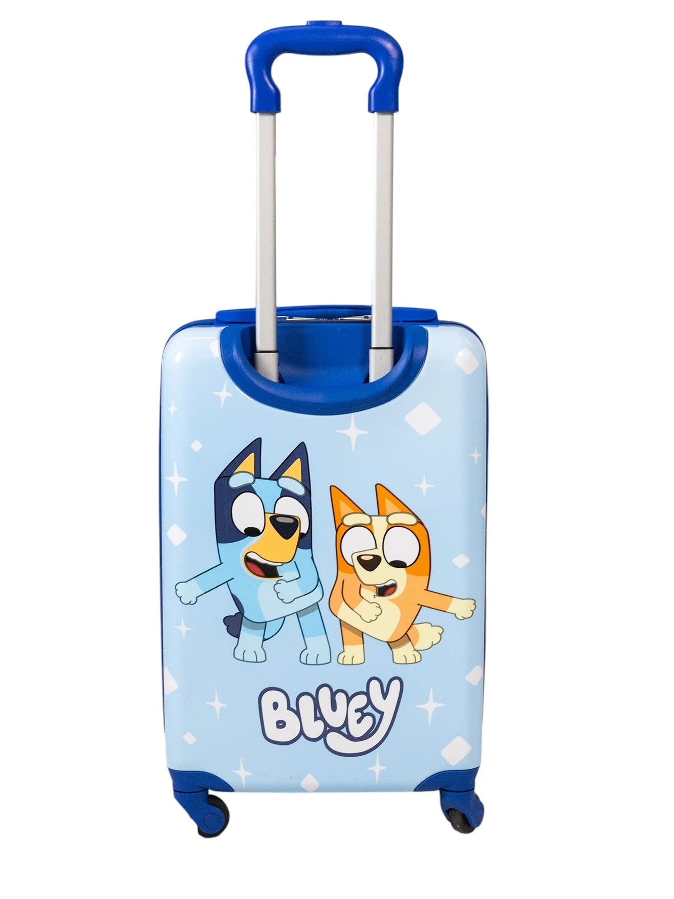 Kid'S  Bluey Character 18" Carry on Hardside ABS Spinner Luggage Suitcase, Blue