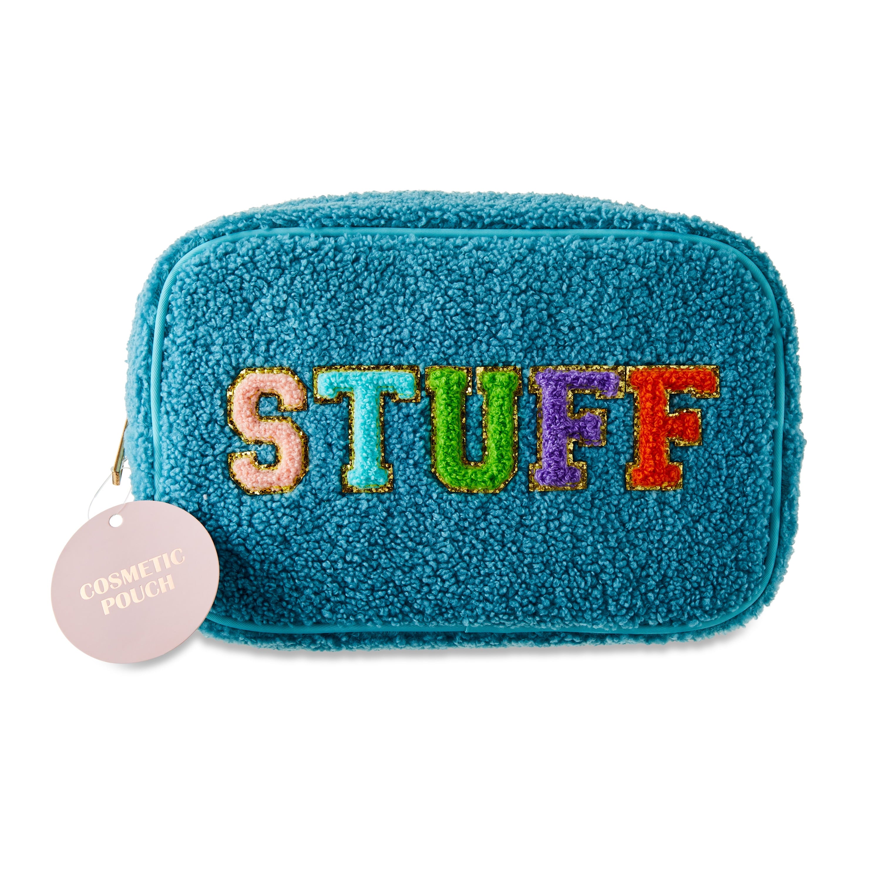 New Portable High Quality Fleece Makeup Bag Fashion Travel Bag, Blue