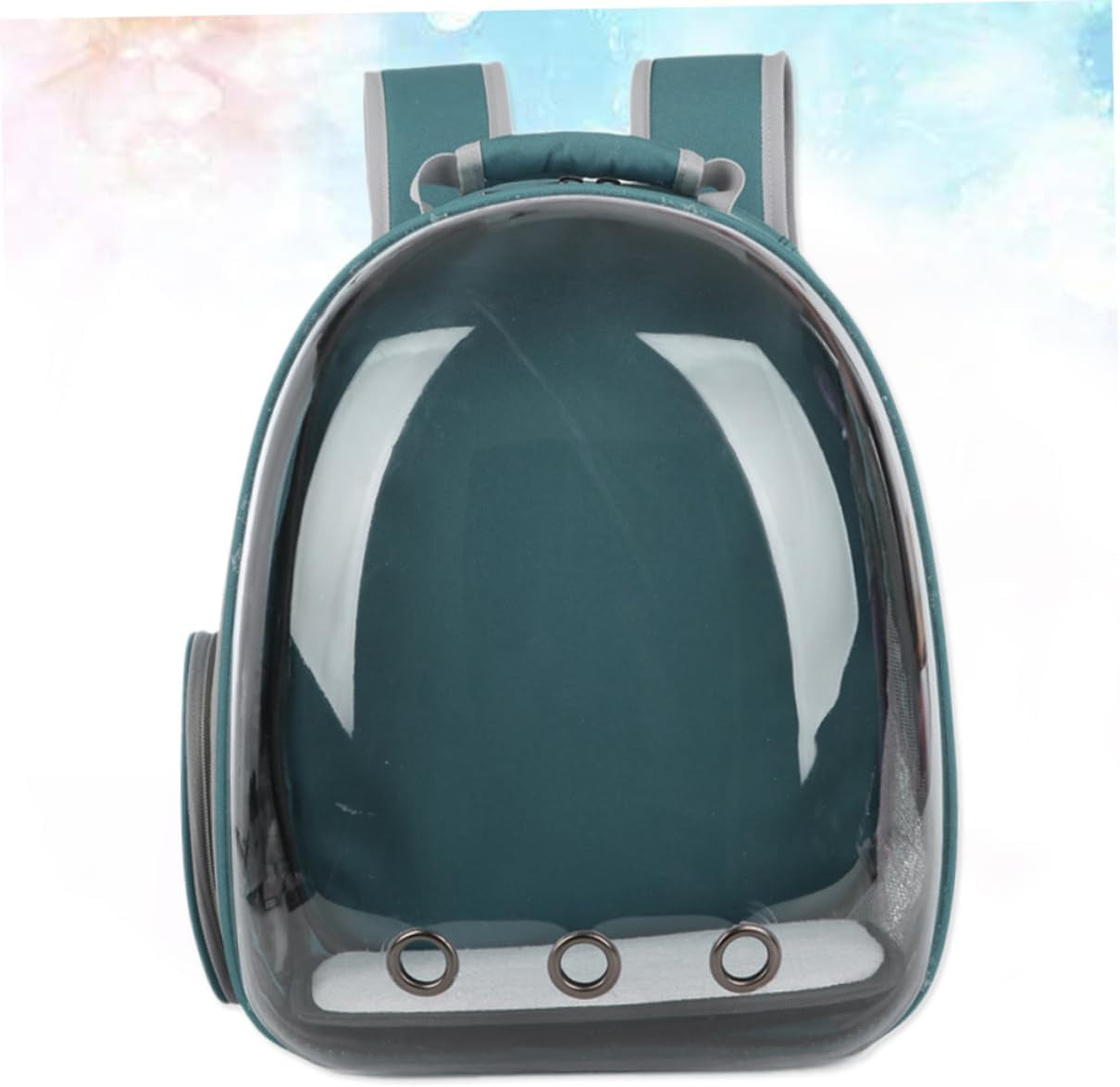 Pet Carrier Mesh Dog Backpack Travel Bag for Puppy Lightweight Sightseeing Backpack (Dark)