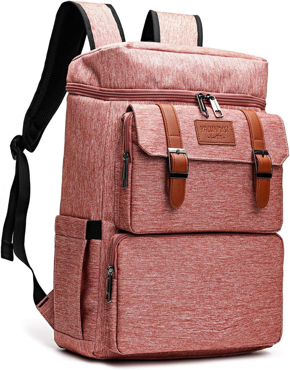 Vintage Backpack for Men Women Laptop Backpack Bookbags College Backpack Pink 16 Inch