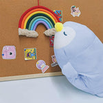 Penguin Plush Pillow Stuffed Animal Snuggly Pillow Cute Plush Toy Snuggle Buddy Penguin Plushie Kawaii Soft Hugging Pillow for Kids Boys Girls 17.7In