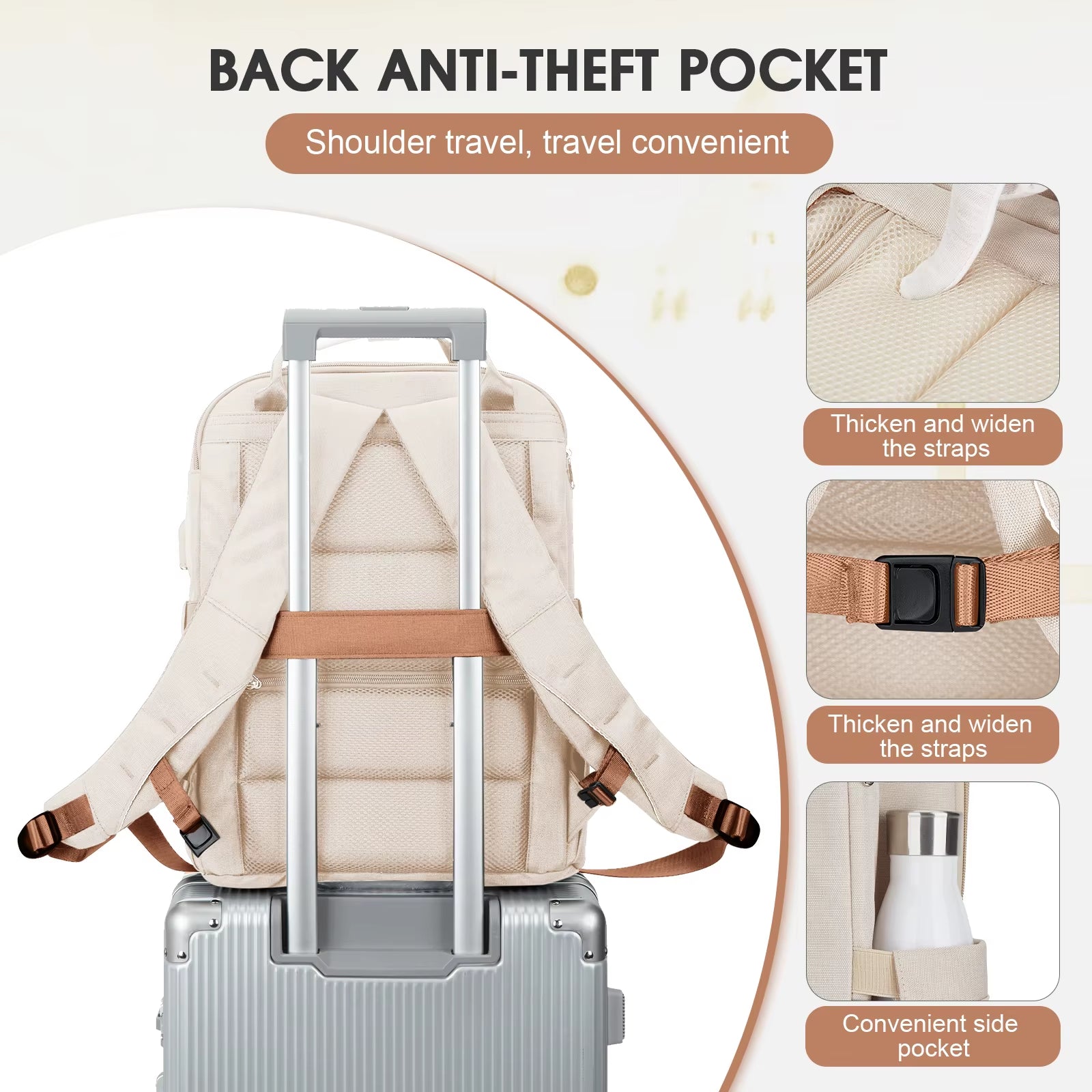 Vacuum Backpack Hand Luggage with Pump Hand Luggage Travel Backpack Airbag Backpack Ladies Laptop Backpack Carry on Luggage Bag