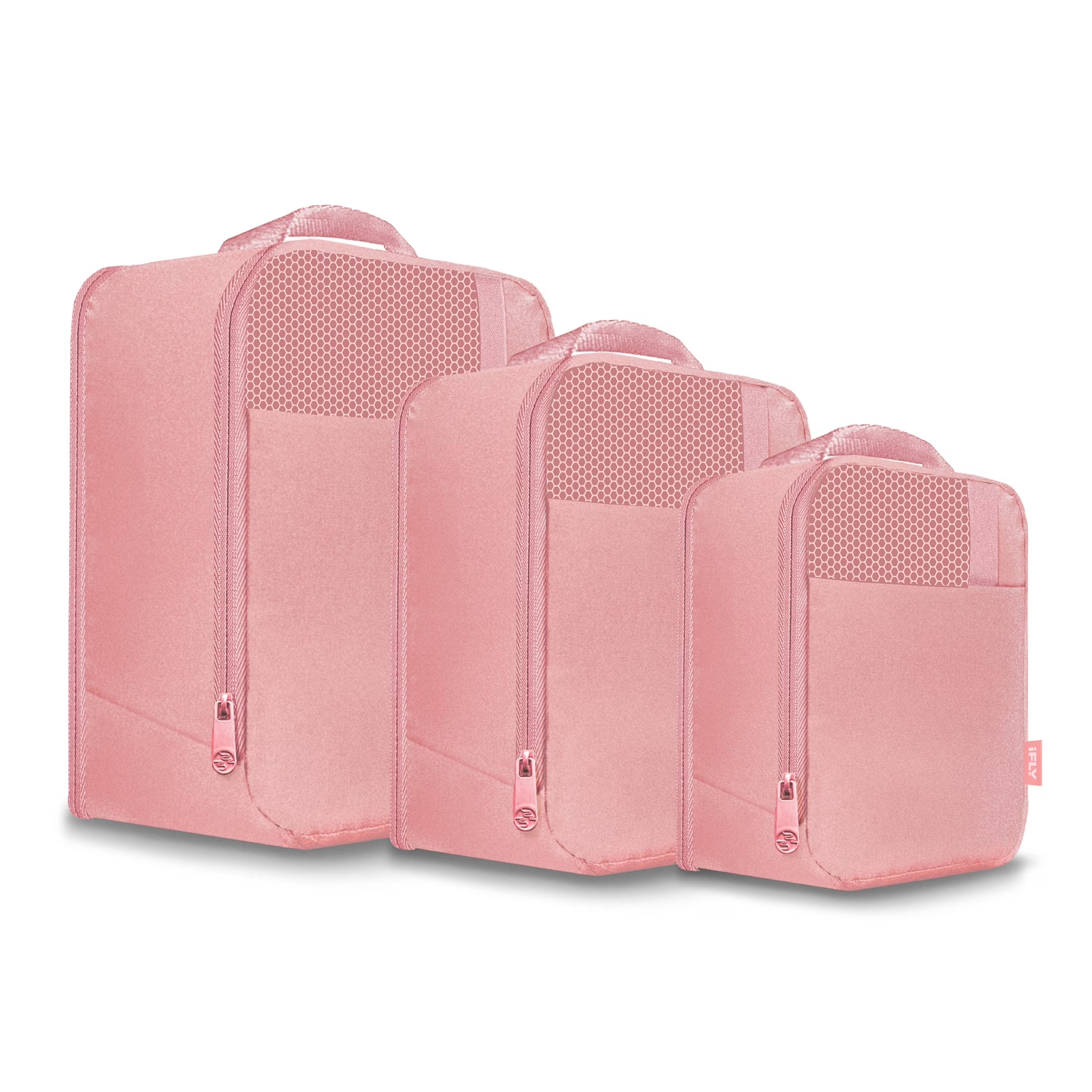 Expandable Packing Cubes 3-Piece Set, Rose Gold