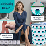 Cotton Fabric Storage Bin,Collapsible Laundry Basket-Waterproof Large Storage Baskets,Toy Organizer,Home Decor (Octopuses)