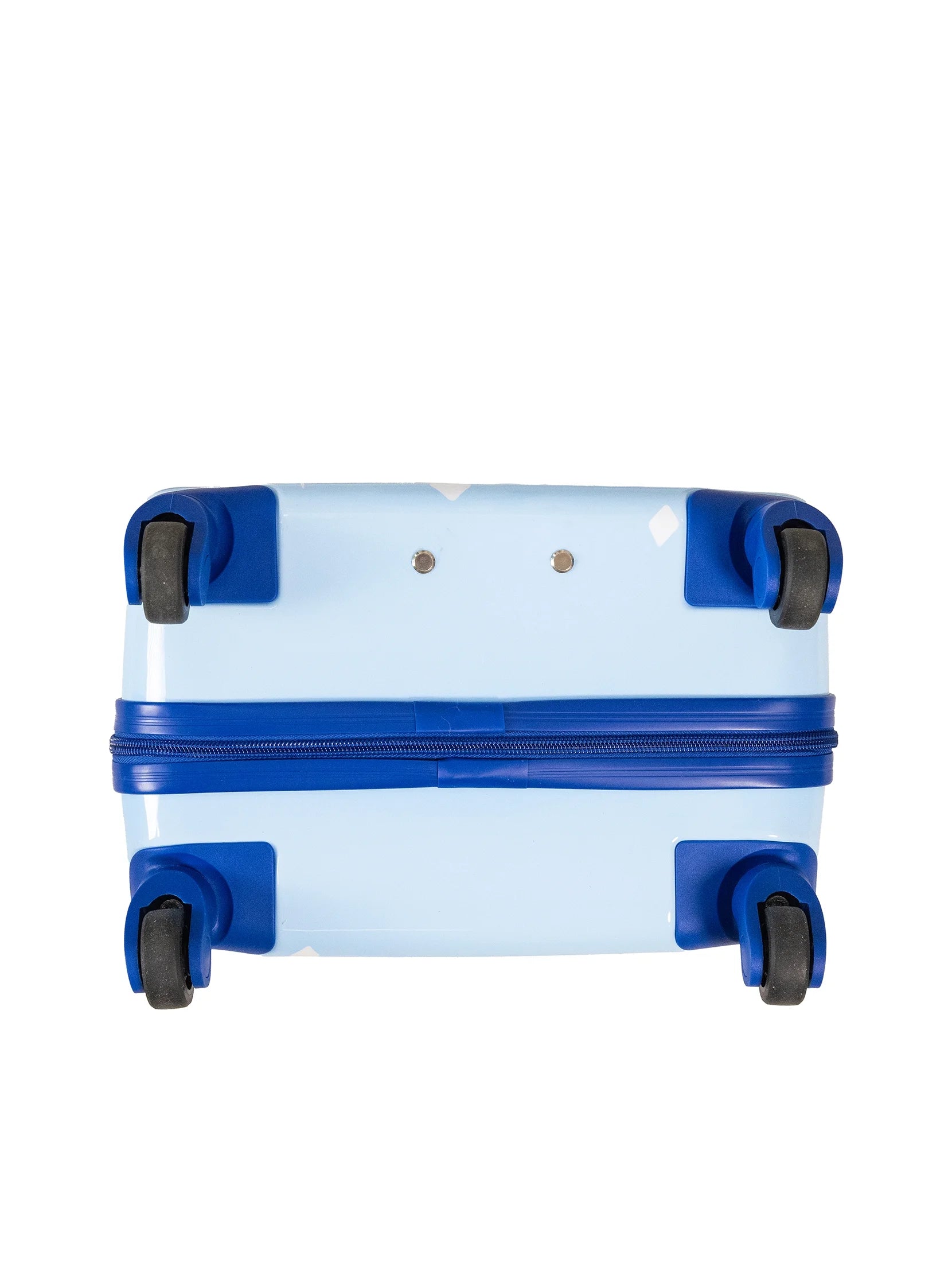 Kid'S  Bluey Character 18" Carry on Hardside ABS Spinner Luggage Suitcase, Blue