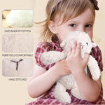 Lamb Stuffed Animal, 12" Stuffed Lamb Plush for Baby, Cuddly Fluffy Sheep Toy, Plushies for Newborn Nursery, Easter Decoration