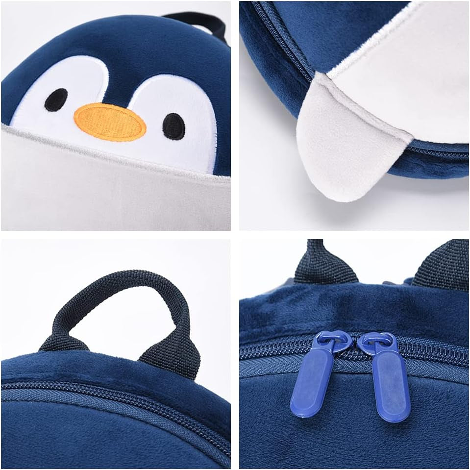 Toddler Backpack Leash for Baby,Child Backpack Harness,Cute Animal Backpack for Kid,Small Backpack Preschooler Leash(Penguin)