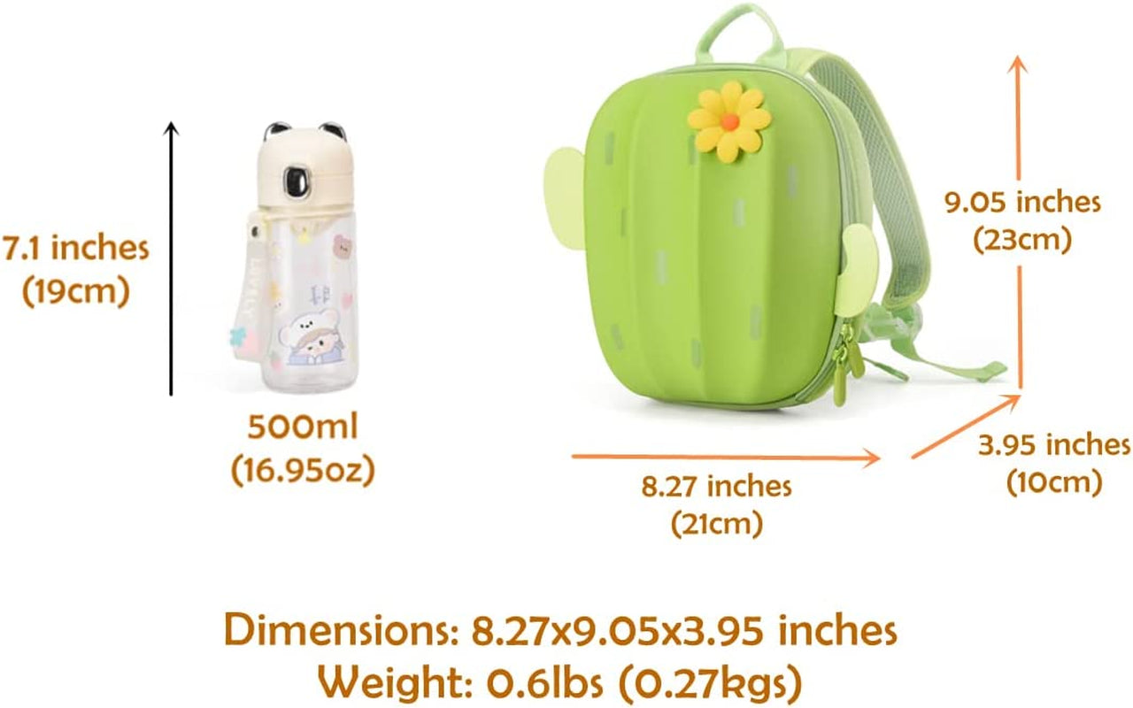 Toddler Leash Backpack for Kids, Waterproof Preschooler Safety Backpack for Girls and Boys (Green)