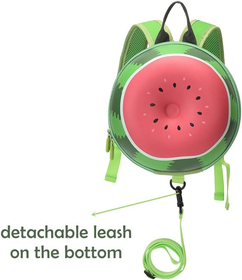Toddler Backpack Leash,Child Safety Harness Backpack,Kids Backpack Harness Leash,Toddler Waterproof anti Lost Leash,Fruit Pattern,For Age 1-10 Years (Watermelon), 9X9X4 Inch (LT010)