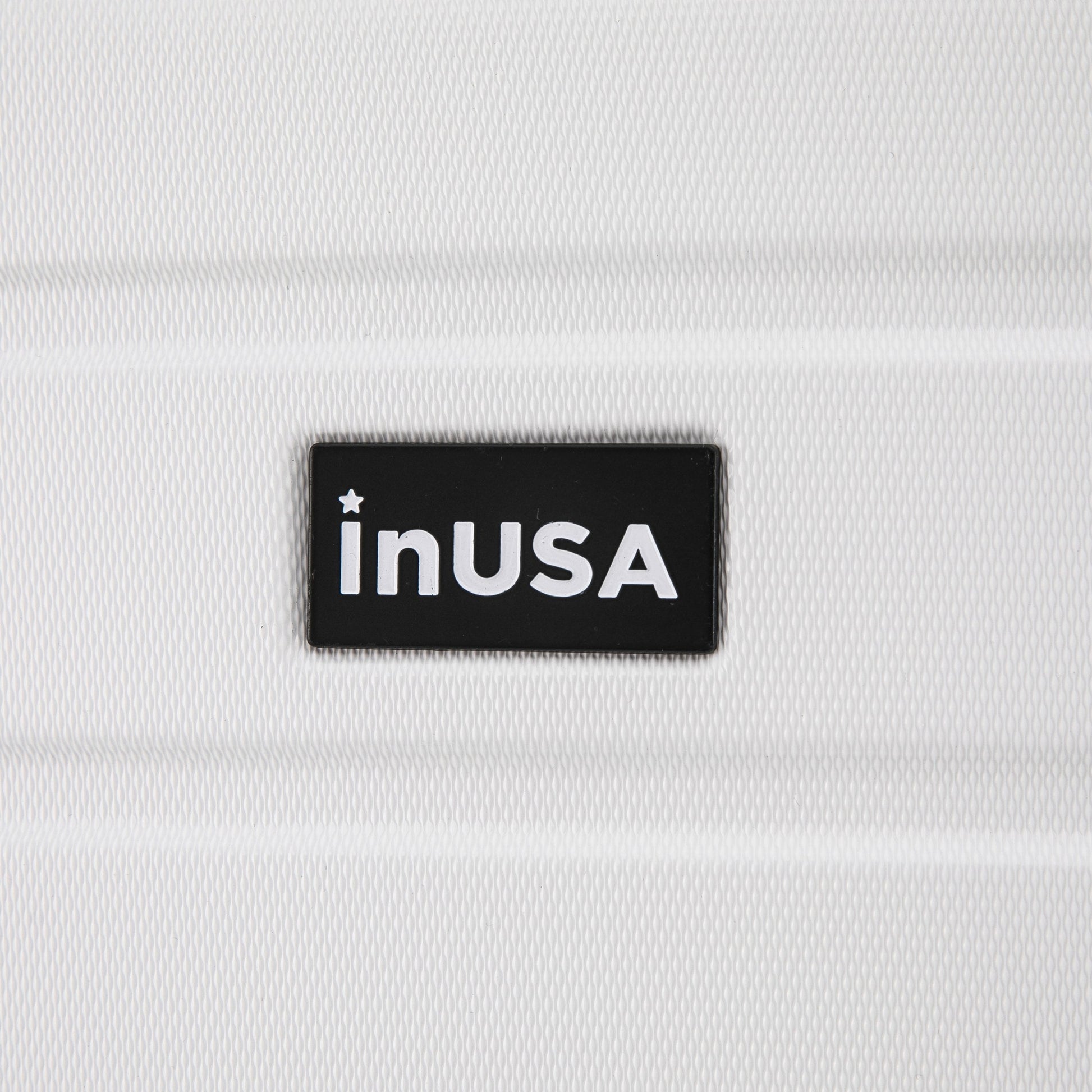 Trend 24" Hardside Lightweight Luggage with Spinner Wheels, Handle, and Trolley, White