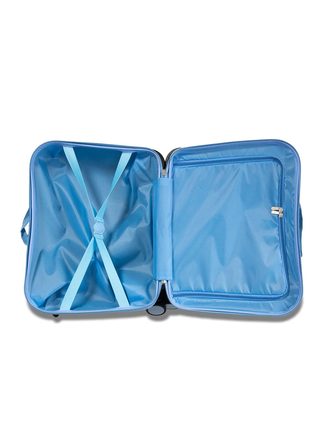 Kid'S  Bluey Bingo Character Ride on Scooter Hardside Luggage for Boys and Girls -Light Blue