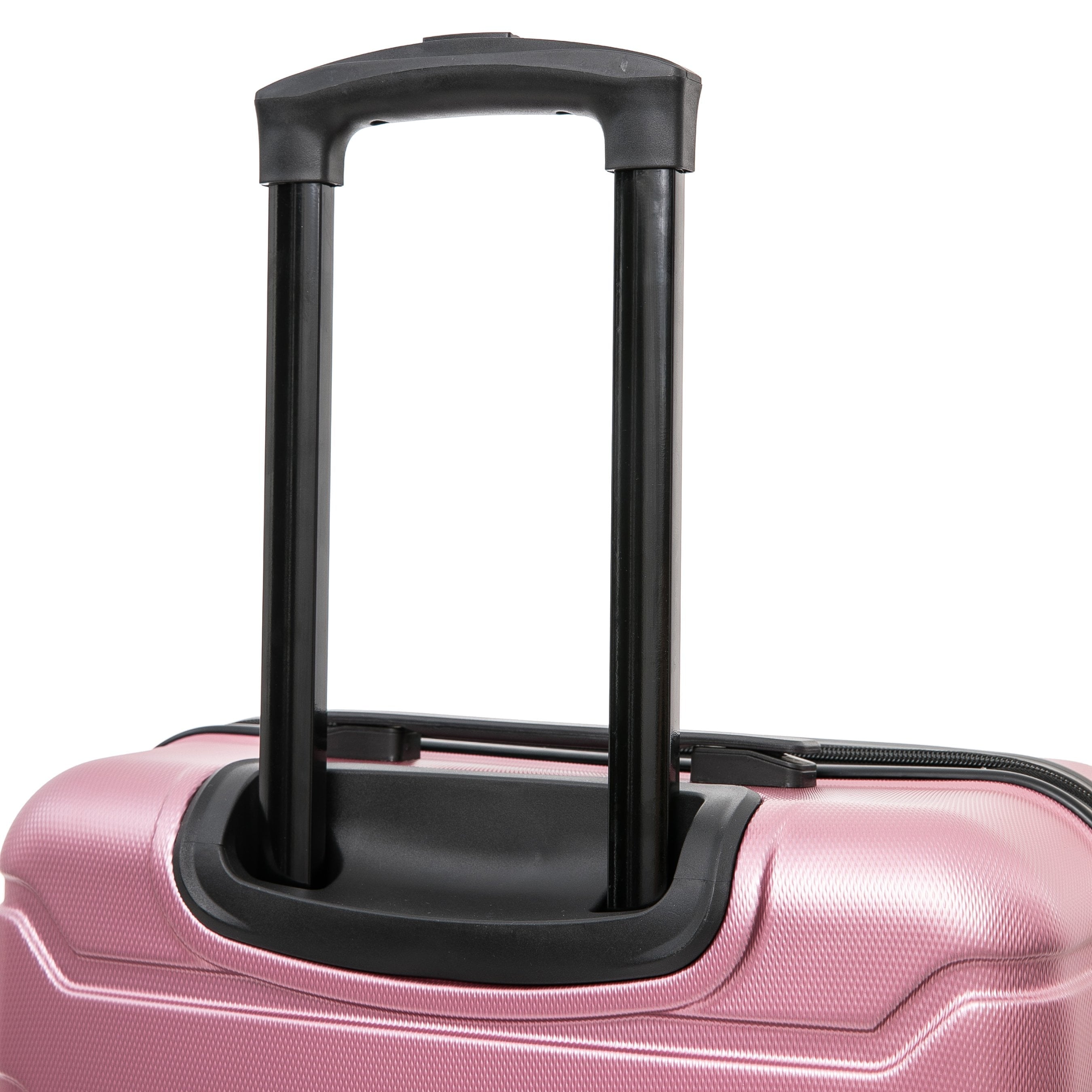 Trend 24" Hardside Lightweight Luggage with Spinner Wheels, Handle, and Trolley, Rose Gold