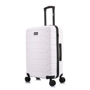Trend 24" Hardside Lightweight Luggage with Spinner Wheels, Handle, and Trolley, White