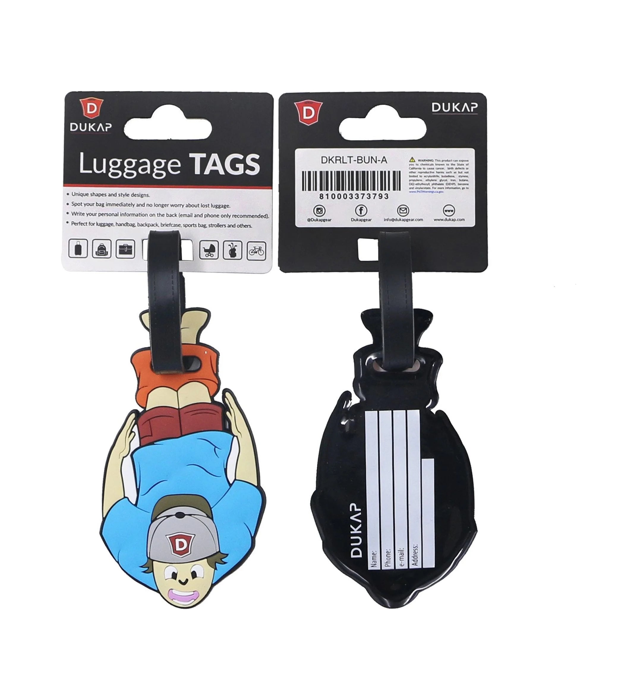 Bungee Jump Luggage Tag Identifier