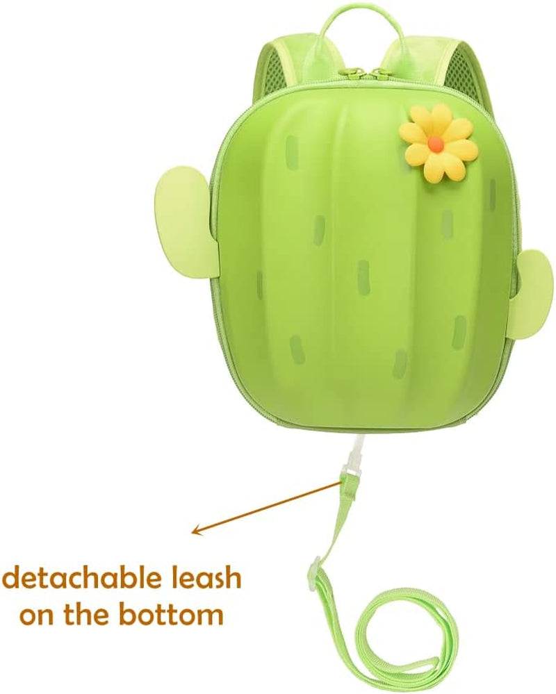 Toddler Leash Backpack for Kids, Waterproof Preschooler Safety Backpack for Girls and Boys (Green)