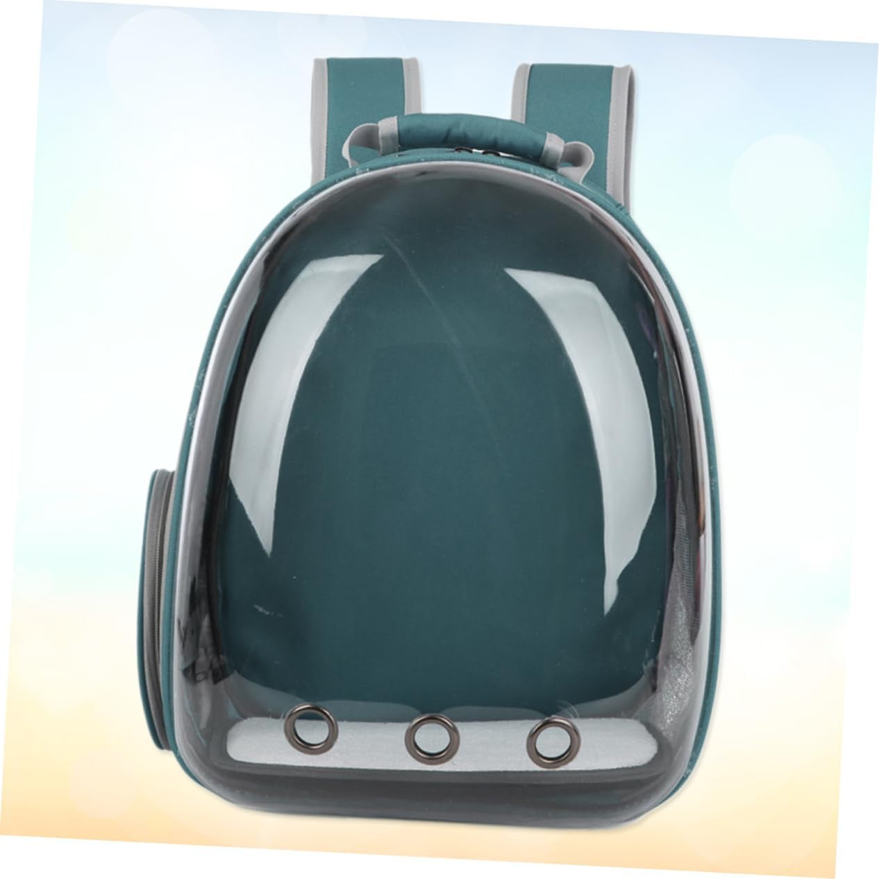 Pet Carrier Mesh Dog Backpack Travel Bag for Puppy Lightweight Sightseeing Backpack (Dark)