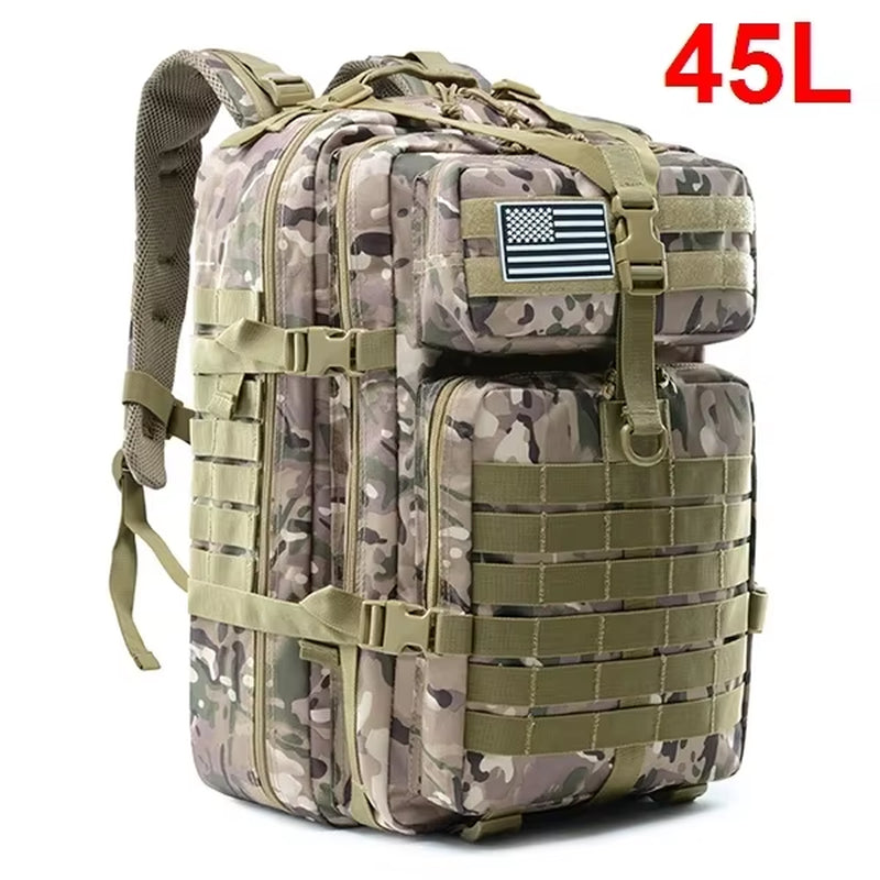 30/50L Tactical Backpacks Man Traveling Bags Survival Outdoor 3P Assault Pack EDC Molle Pack Hiking Trekking Hunting Bag
