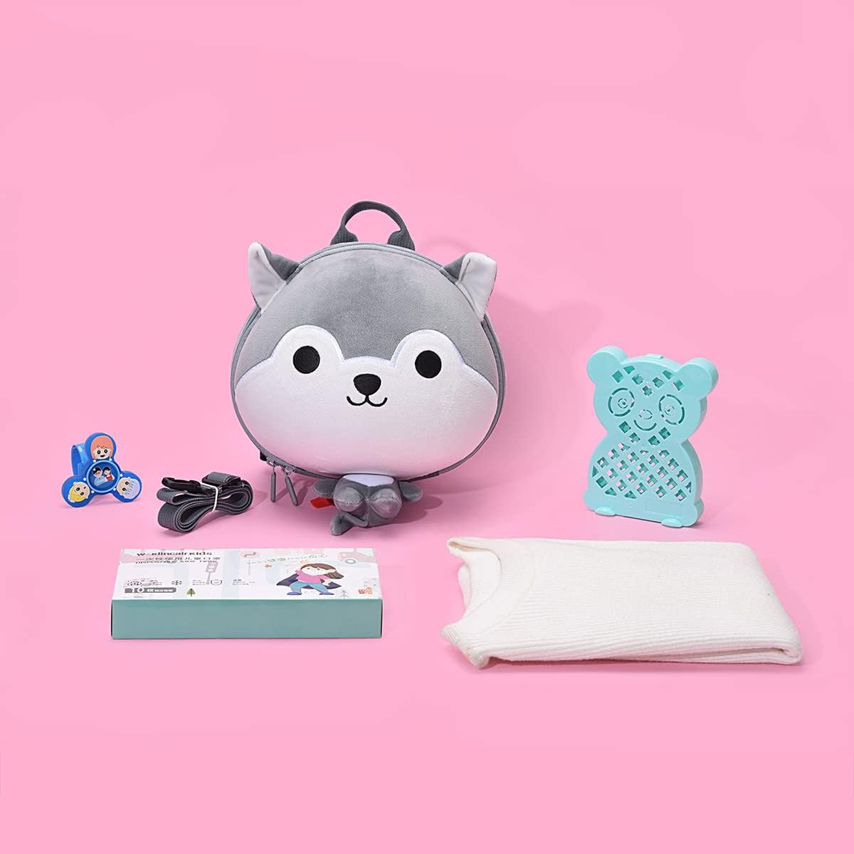 Animal Backpack Leash for Toddlers,Baby Harness Backpack for Kids,Child Backpack Walking Leash,Plush Backpack Harness,Cute Backpack Leash,Toddler Tether Backpack (Dog)