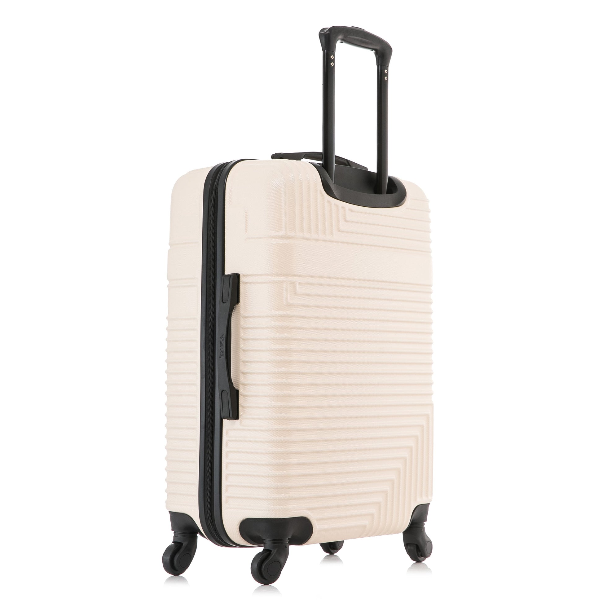 Resilience 24" Hardside Lightweight Luggage with Spinner Wheels, Handle, and Trolley, Sand
