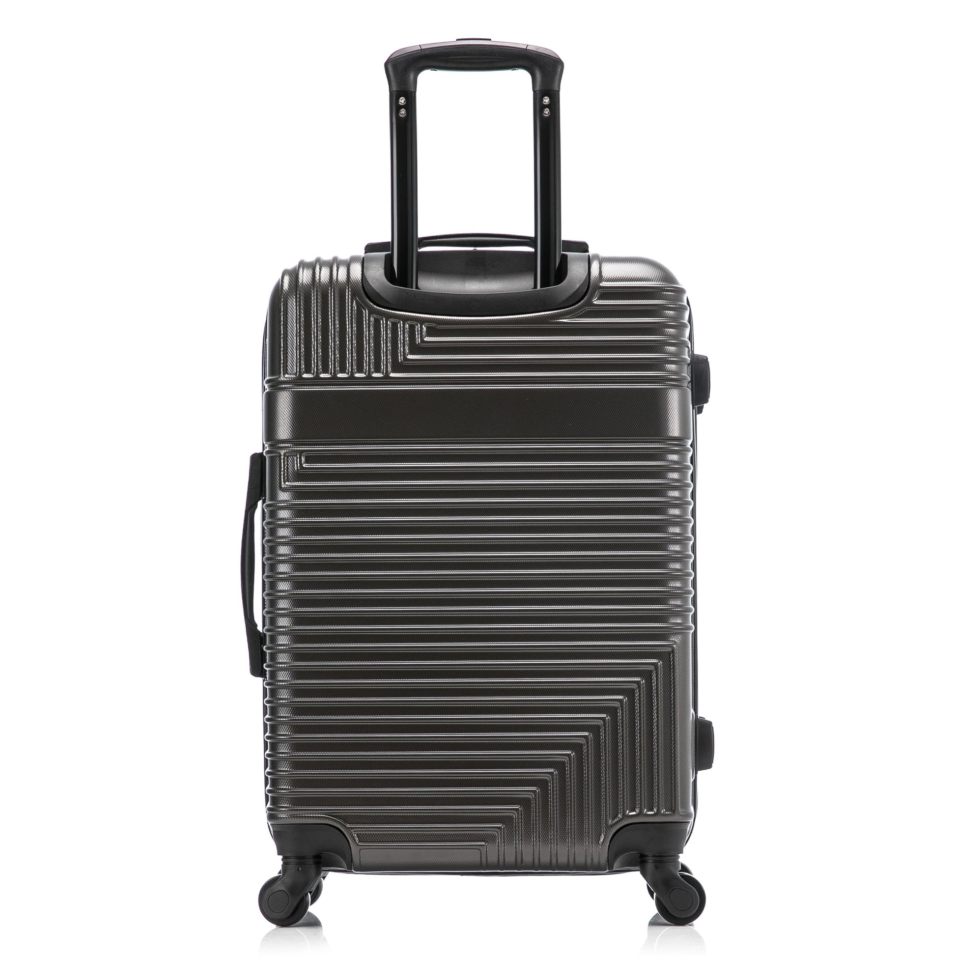 Resilience 24" Hardside Lightweight Luggage with Spinner Wheels, Handle, and Trolley, Charcoal