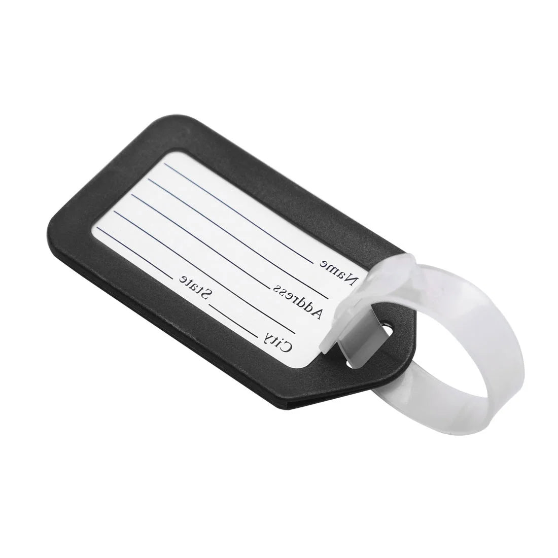 10 Pcs Hard Plastic Suitcase Travel Name Message Luggage Tags