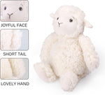 Lamb Stuffed Animal, 12" Stuffed Lamb Plush for Baby, Cuddly Fluffy Sheep Toy, Plushies for Newborn Nursery, Easter Decoration