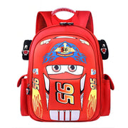 Cars Lightning Mcqueen Backpack 3D Pocket  Backpack Mini Red Racing Backpack