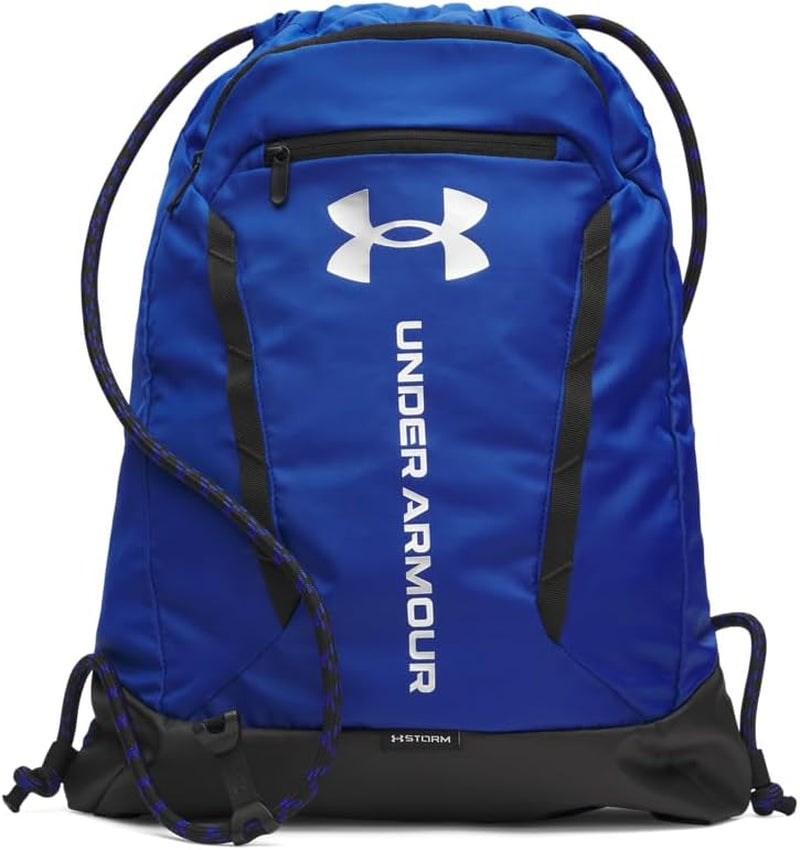 Unisex Hustle Sackpack, (400) Royal/Black/Metallic Silver, One Size Fits Most