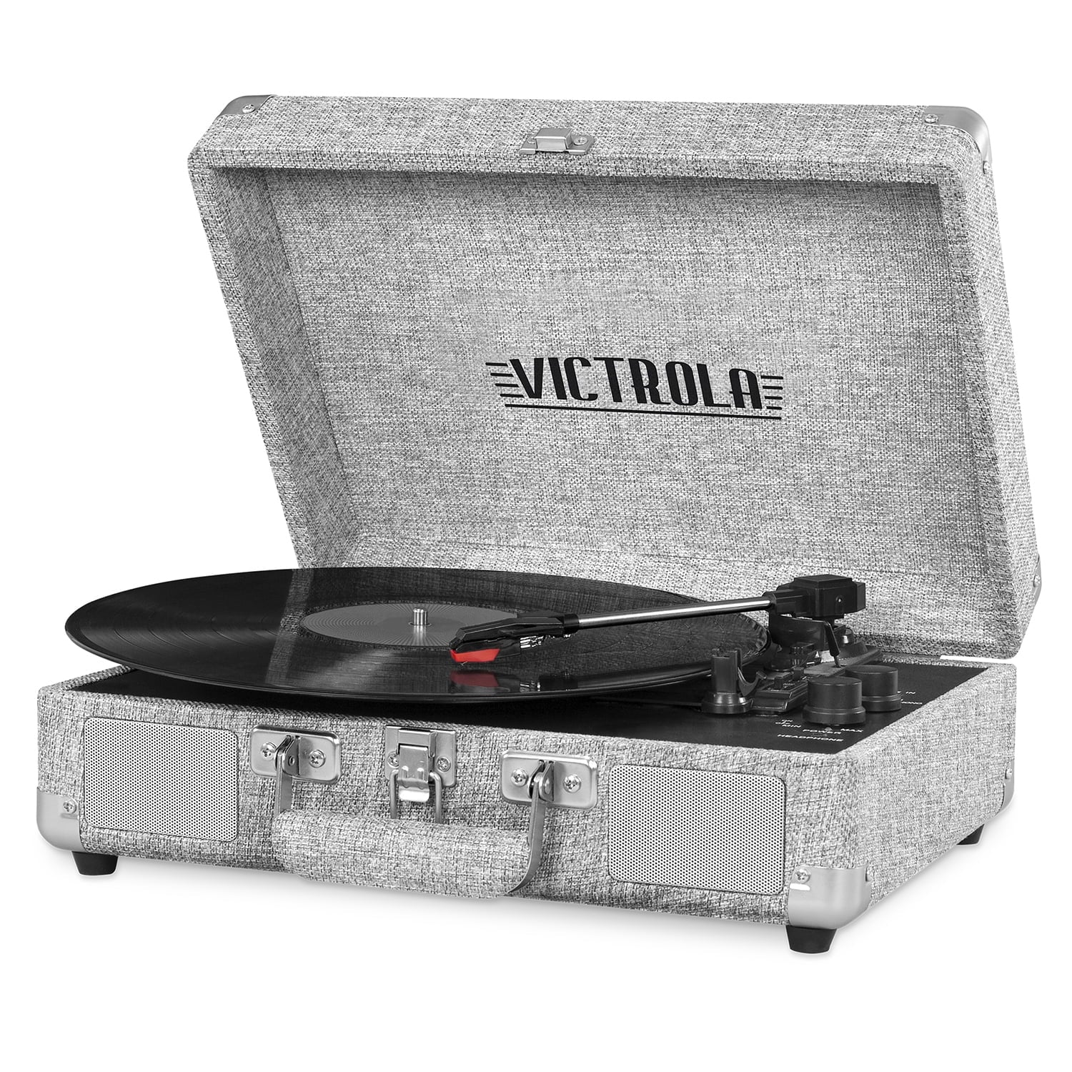 Journey Bluetooth Suitcase Record Player with 3-Speed Turntable