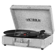Journey Bluetooth Suitcase Record Player with 3-Speed Turntable