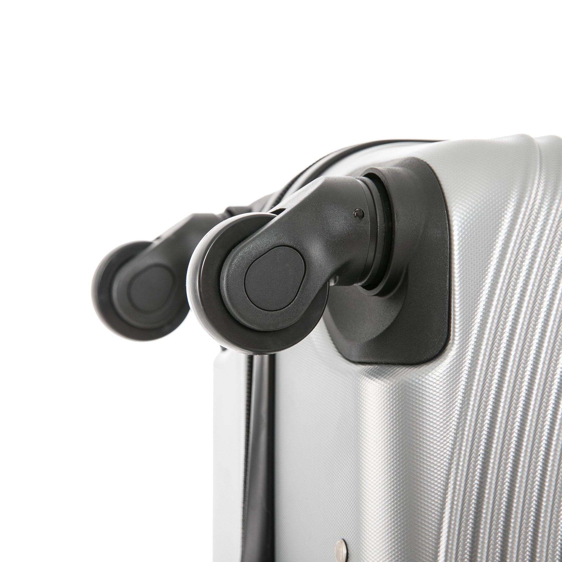 Inception 24" Hardside Lightweight Luggage with Spinner Wheels, Handle and Trolley, Silver