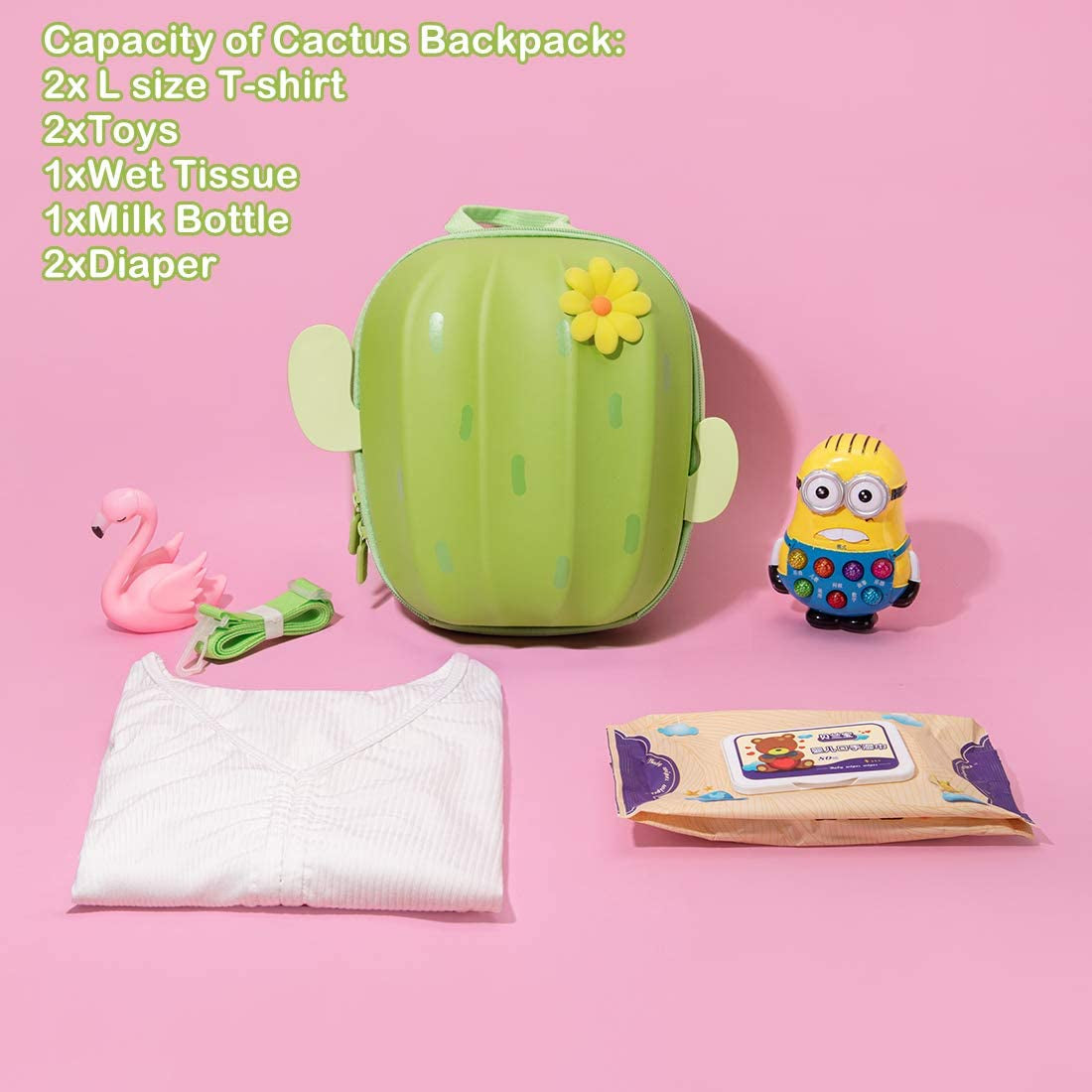 Toddler Leash Backpack for Kids, Waterproof Preschooler Safety Backpack for Girls and Boys (Green)